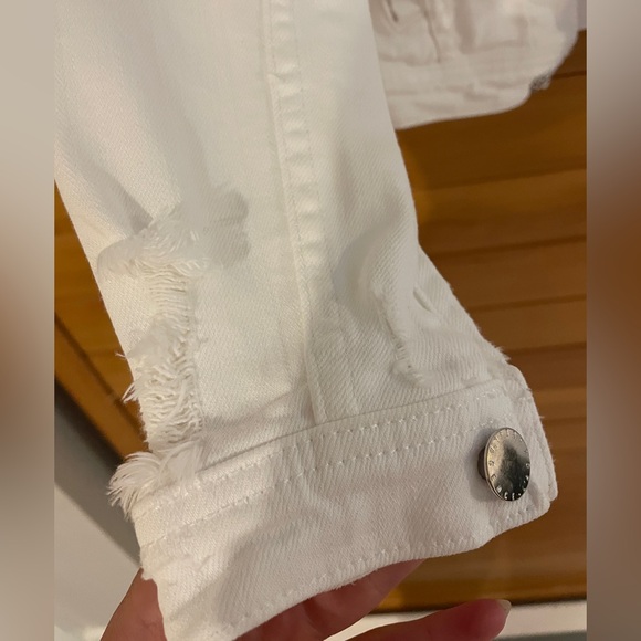 L'AGENCE Classic white denim jacket - Picture 3 of 6